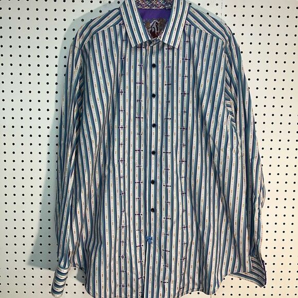 Robert Graham button down shirt - Picture 1 of 8